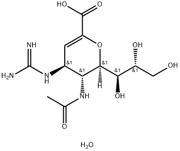 ZANAMIVIR HYDRATE Struktur