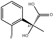 (2R)-2-(2-fluorophenyl)-2-hydroxypropanoic acid Struktur