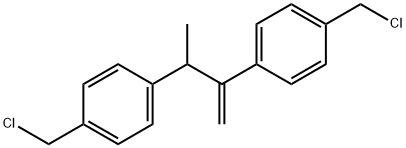 1,1′-(1-Methyl-2-methylene-1,2-ethanediyl)bis[4-(chloromethyl)benzene Struktur