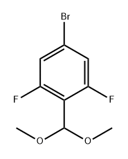 5-Bromo-2-(dimethoxymethyl)-1,3-difluorobenzene Struktur