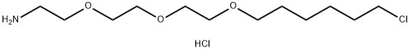 Ethanamine, 2-[2-[2-[(6-chlorohexyl)oxy]ethoxy]ethoxy]-, hydrochloride (1:1) Struktur