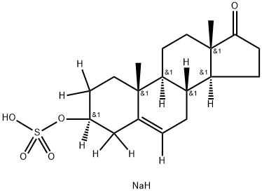 Dehydroepiandrosterone-[D6] sulfate sodium salt Struktur