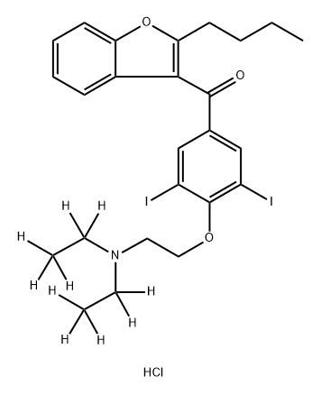 [2H10]-Amiodarone hydrochloride Struktur