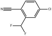 4-Chloro-2-(difluoromethyl)benzonitrile Struktur