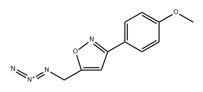 Isoxazole, 5-(azidomethyl)-3-(4-methoxyphenyl)- Struktur