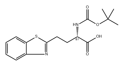 N-Alpha-Tert-Butyloxycarbonyl-4-(2- Benzothiazolyl)-L-2-Aminobutyric Acid Struktur