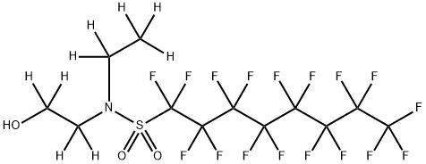 N-Ethyl-N-(2-hydroxyethyl)perfluorooctylsulphonamide-d9 (50μg/mL in Methanol) Struktur