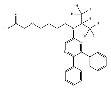 Selexipag metabolite ACT-333679 D7 Struktur