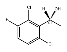 Benzenemethan-d-ol, 2,6-dichloro-3-fluoro-α-methyl-, (αR)- Struktur