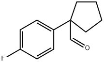 1-(4-fluorophenyl)cyclopentanecarbaldehyde Struktur