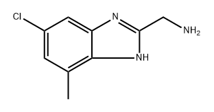 (6-chloro-4-methyl-1H-benzo[d]imidazol-2-yl)methanamine Struktur