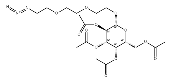 β-Gal-PEG3-azide tetraacetate Struktur