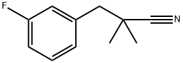 Benzenepropanenitrile, 3-fluoro-α,α-dimethyl- Struktur