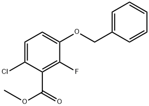 Methyl 3-(benzyloxy)-6-chloro-2-fluorobenzoate Struktur