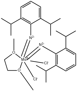 Bis(N-2,6-diisopropylaniline)dimethoxyethane molybdenum dichloride Struktur