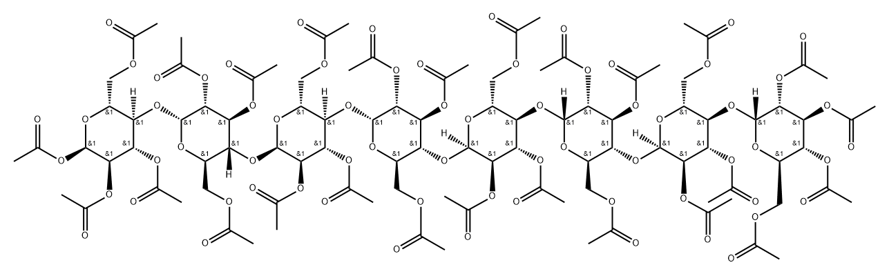 Maltooctaosehexacosaacetate Struktur