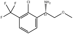 (S)-1-[2-chloro-3-(trifluoromethyl)phenyl]-2-methoxyethanamine Struktur