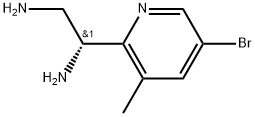 (R)-1-(5-bromo-3-methylpyridin-2-yl)ethane-1,2-diamine Struktur