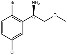 (1R)-1-(2-bromo-5-chlorophenyl)-2-methoxyethanamine Struktur