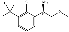 (R)-1-[2-chloro-3-(trifluoromethyl)phenyl]-2-methoxyethanamine Struktur