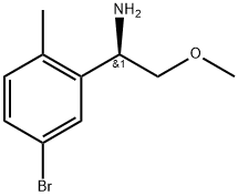 (R)-1-(5-bromo-2-methylphenyl)-2-methoxyethanamine Struktur