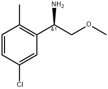 (R)-1-(5-chloro-2-methylphenyl)-2-methoxyethanamine Struktur