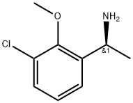 Benzenemethanamine, 3-chloro-2-methoxy-α-methyl-, (αS)- Struktur