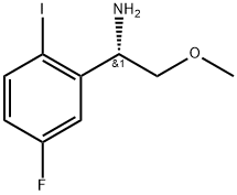 (1S)-1-(5-fluoro-2-iodophenyl)-2-methoxyethanamine Struktur