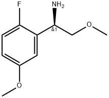 (1R)-1-(2-fluoro-5-methoxyphenyl)-2-methoxyethanamine Struktur