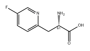 2-Pyridinepropanoic acid, α-amino-5-fluoro-, (αS)- Struktur