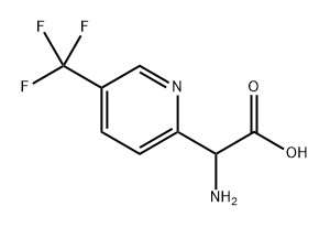 2-amino-2-[5-(trifluoromethyl)pyridin-2-yl]acetic acid Struktur