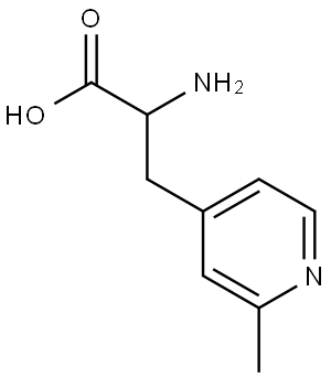 2-amino-3-(2-methylpyridin-4-yl)propanoic acid Struktur