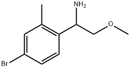 1-(4-bromo-2-methylphenyl)-2-methoxyethan-1-amine Struktur