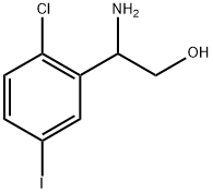 2-amino-2-(2-chloro-5-iodophenyl)ethanol Struktur