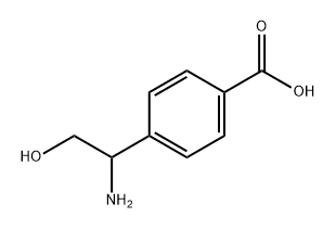 4-(1-amino-2-hydroxyethyl)benzoic acid Struktur