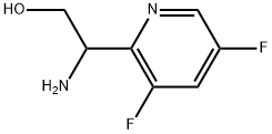 2-Pyridineethanol, β-amino-3,5-difluoro- Struktur