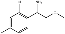 1-(2-chloro-4-methylphenyl)-2-methoxyethanamine Struktur