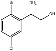 2-amino-2-(2-bromo-5-chlorophenyl)ethanol Struktur