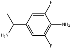 4-(1-aminoethyl)-2,6-difluoroaniline Struktur