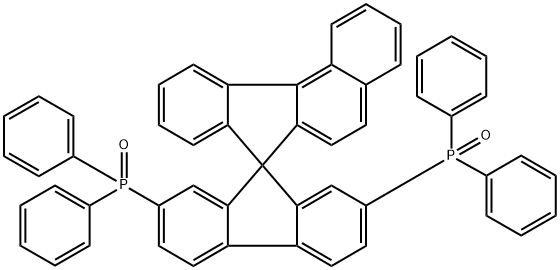 2,7-Bis(diphenylphosphoryl)spiro[fluorene-7,11'-benzofluorene] Struktur