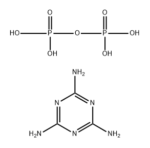 Reaction products of 1,3,5-triazine-2,4,6-triamine and zinc bis(dihydrogen phosphate) Struktur