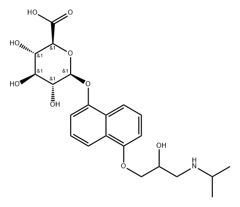 5-Hydroxy Propranolol Glucuronide (Mixture of Diastereomers) Struktur