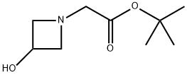 1,1-Dimethylethyl 3-hydroxy-1-azetidineacetate Struktur