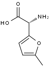 (R)-2-amino-2-(5-methylfuran-2-yl)aceticacid Struktur