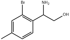 2-amino-2-(2-bromo-4-methylphenyl)ethanol Struktur