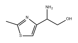 2-amino-2-(2-methyl-1,3-thiazol-4-yl)ethanol Struktur