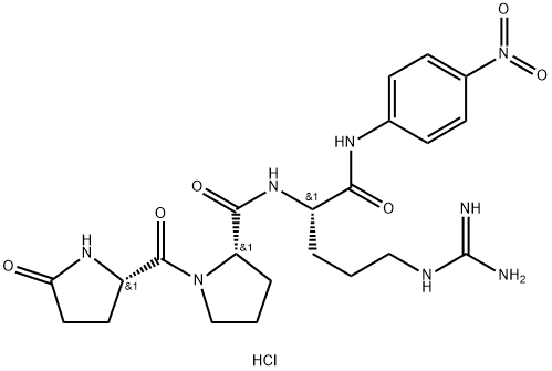 Pyr-Pro-Arg-pNA hydrochloride Struktur