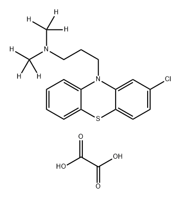 Chlorpromazine-(dimethyl-d6) oxalate Struktur