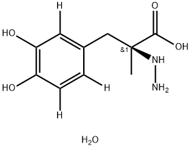 (S)-(-)-CARBIDOPA-D3 H2O (RING-D3) Struktur