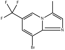 8-bromo-3-methyl-6-(trifluoromethyl)imidazo[1,2-a]pyridine Struktur